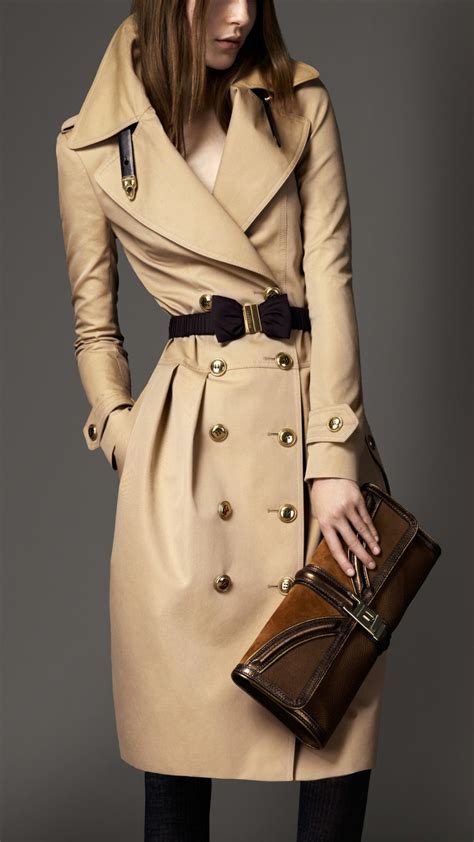 burberry long cotton gabardine leather trim trench coat|Burberry trench coat asos marketplace.